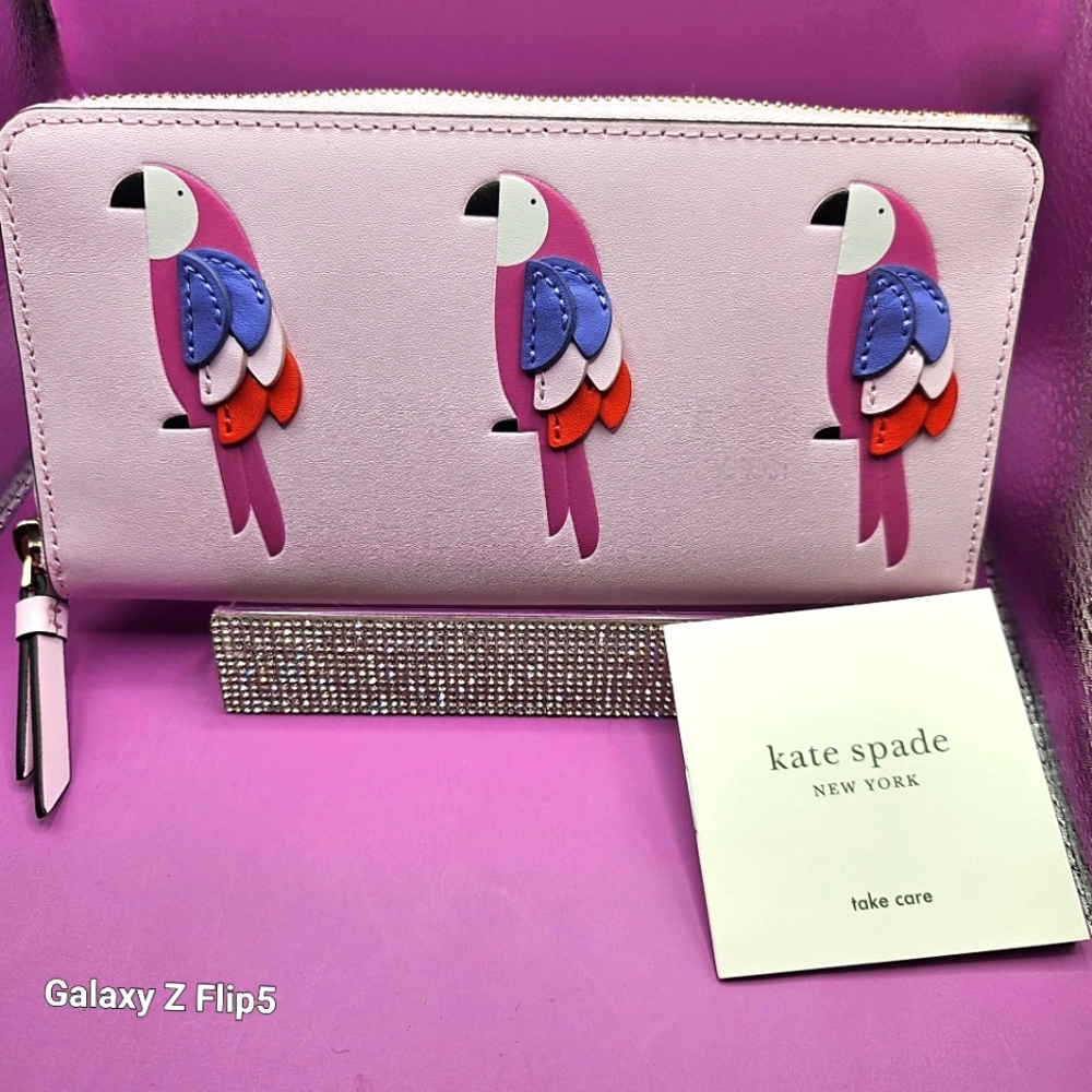 ¡!BNWT!¡ Kate Spade  Flamingo long wallet